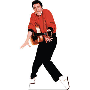 Elvis Presley-Red Jacket Cardboard Stand Up Standup Front