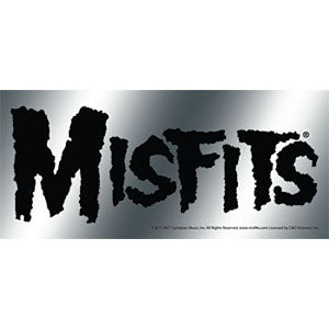 Misfits Logo Chrome Sticker Front