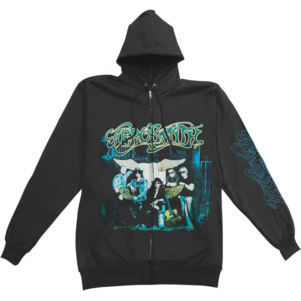 Aerosmith Photo Zippered Hooded Sweatshirt