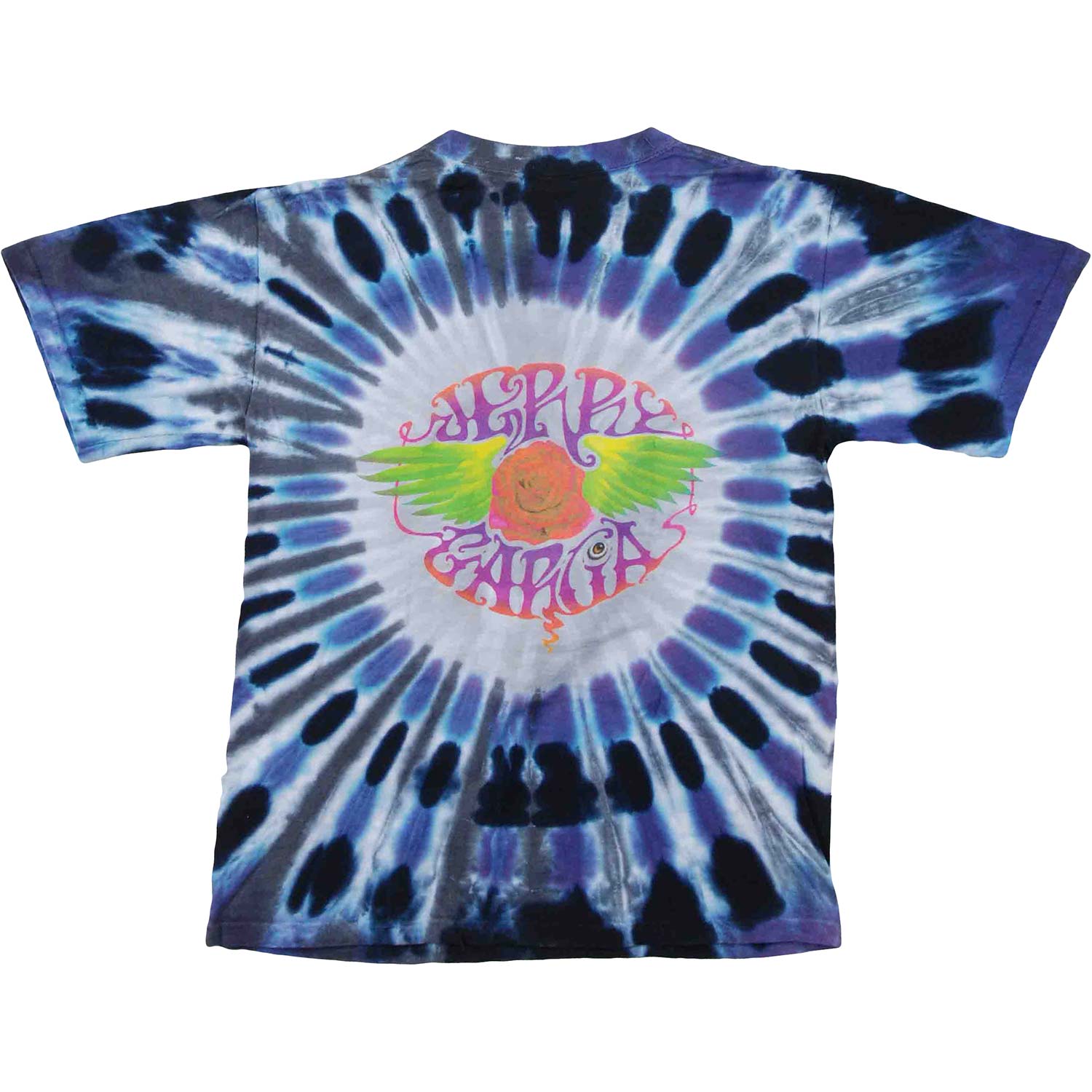 Jerry Garcia Jerry's Rose Tie Dye T-shirt Back
