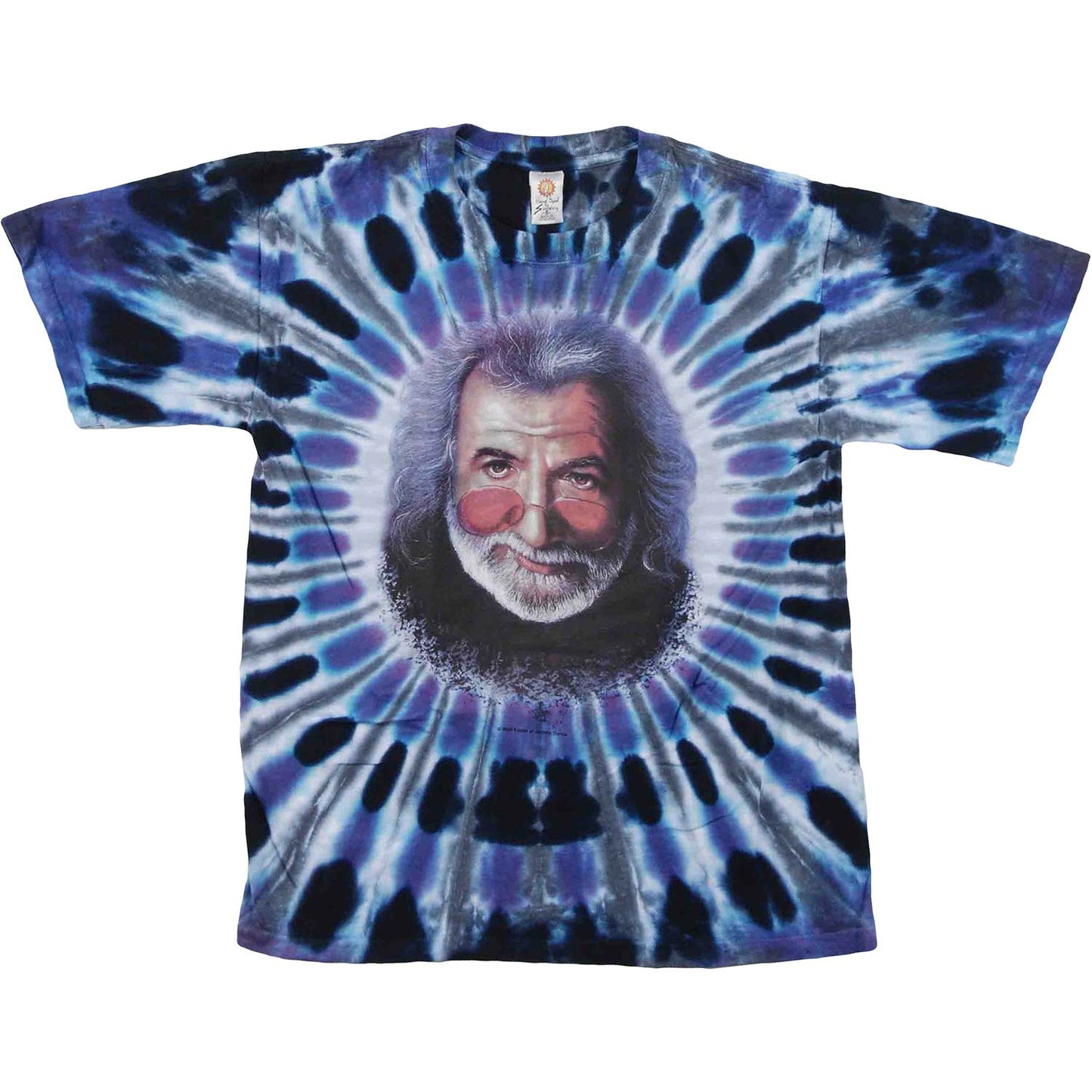 Jerry Garcia Jerry's Rose Tie Dye T-shirt Front