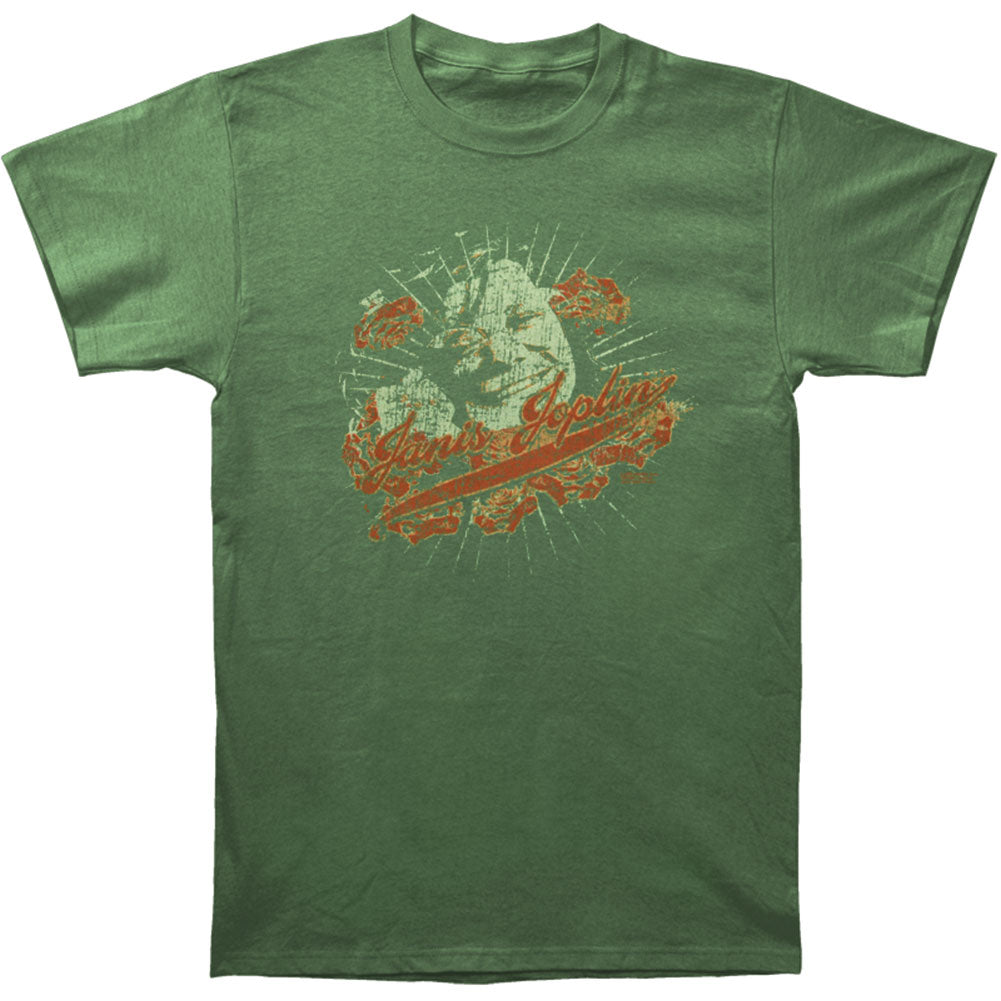 Janis Joplin Vintage Janis Rose Vintage T-shirt Front