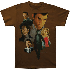 Heroes Characters Slim Fit T-shirt Front