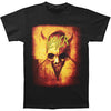 Orange Pentagram And Skull T-shirt