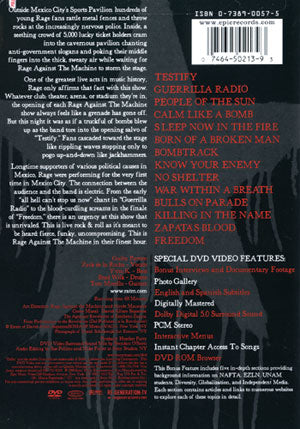 Rage Against The Machine DVD