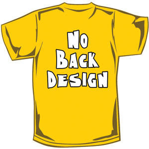 Yellow Jaws Slim Fit T-shirt Back