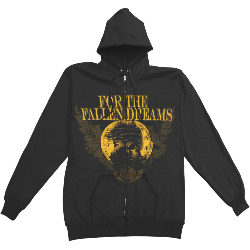 For The Fallen Dreams Zippered Hooded Sweatshirt Front