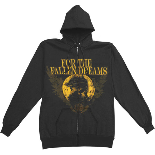 For The Fallen Dreams Zippered Hooded Sweatshirt Front