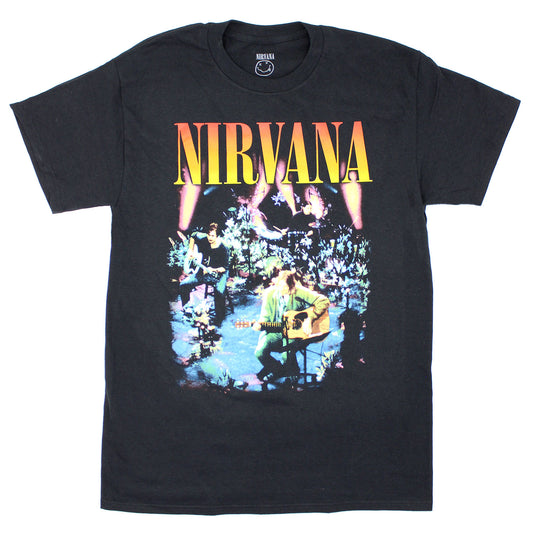 Nirvana Live Concert Photo T-shirt Front