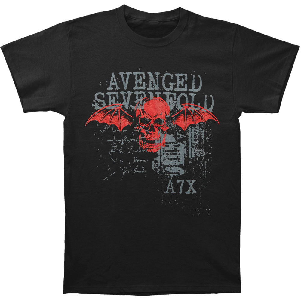 Avenged Sevenfold Sketchy T-shirt Front