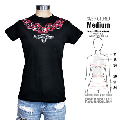 Rose Necklace Soft Junior Top