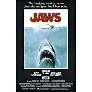 Jaws Movie Score Domestic Poster