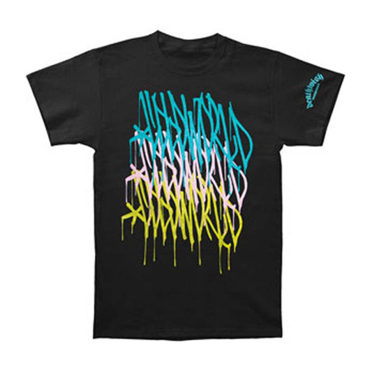 Cold World Cold World Logo Repeat: Black T-shirt