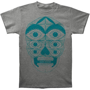 Young Widows Art Skull Slim Fit T-shirt