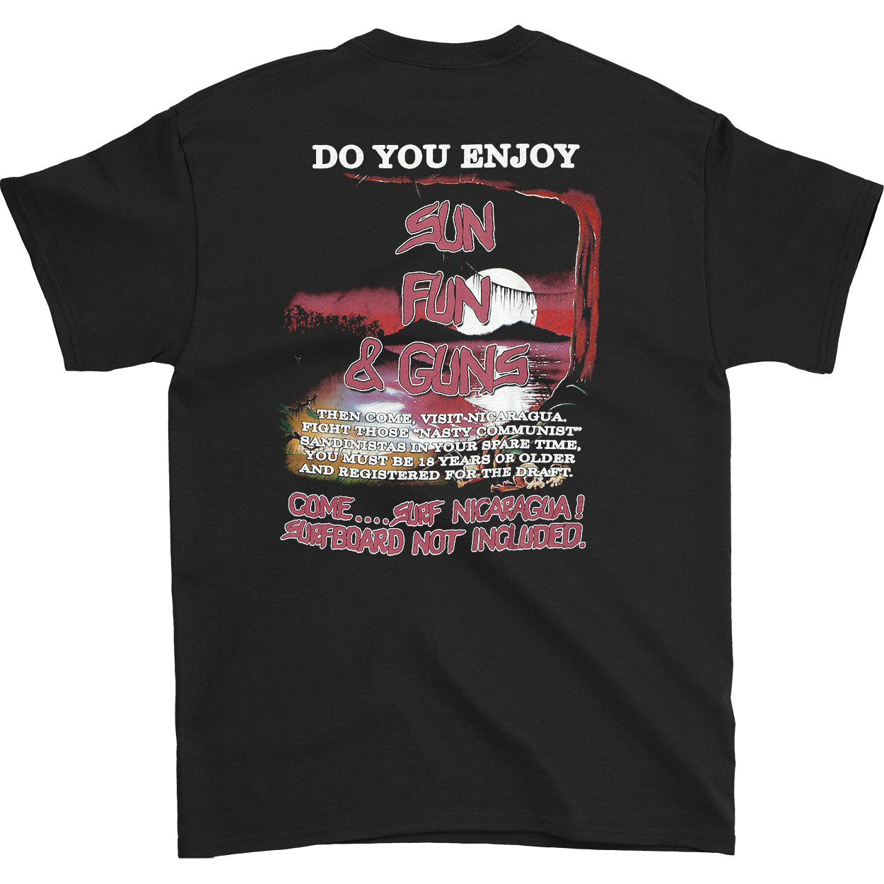 Sacred Reich Surf Nicaragua T-shirt Back