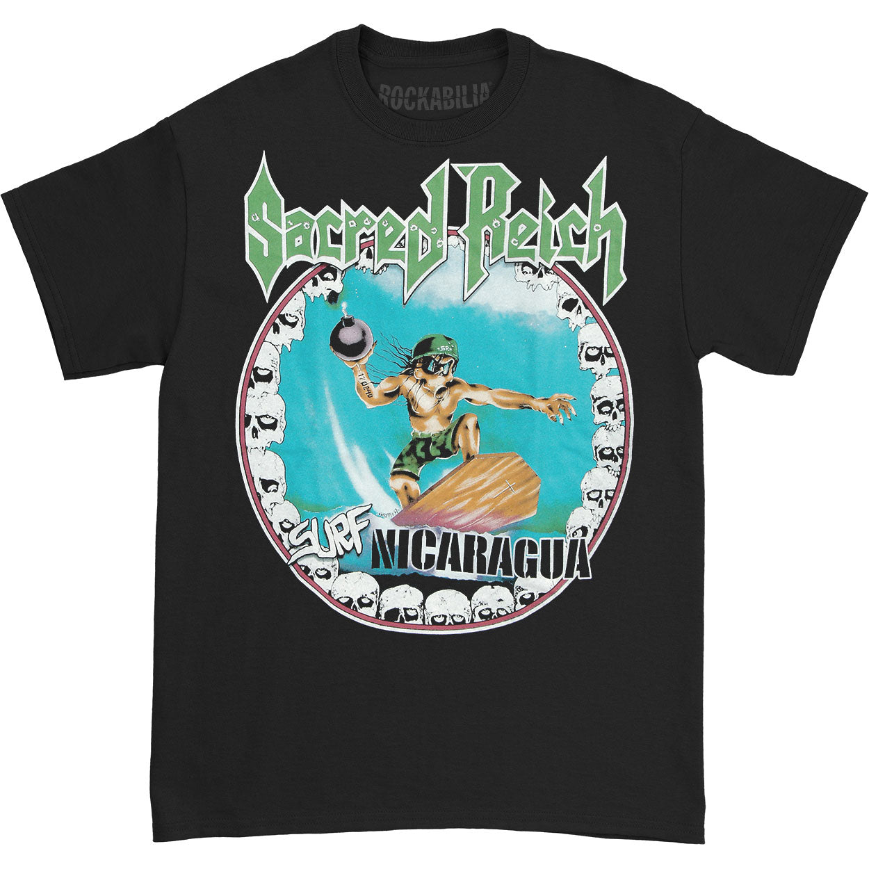 Sacred Reich Surf Nicaragua T-shirt Front