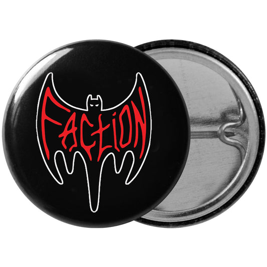 Faction - Bat Logo Button Button Front