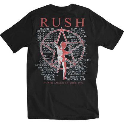 Rush 2112 Starman Tour 1976 Slim Fit T-shirt Back