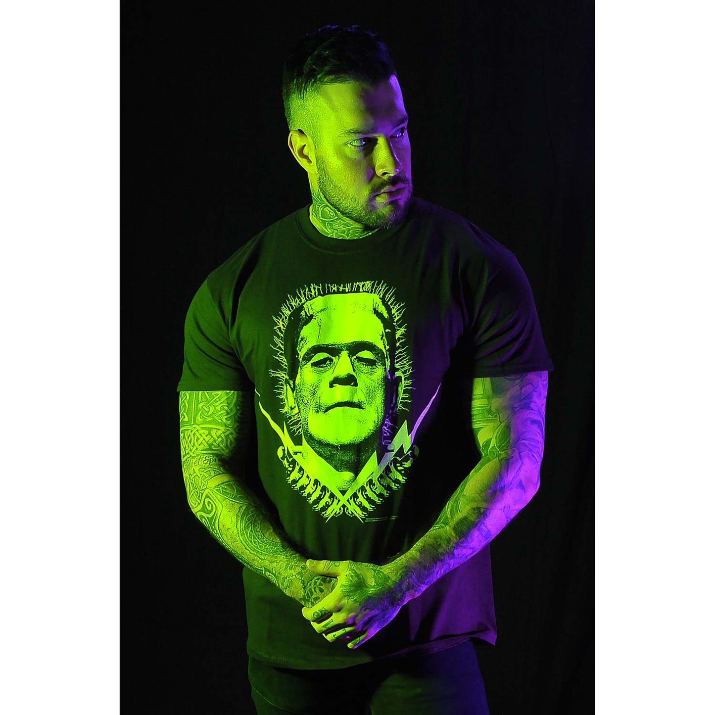 Frankenstein Frank Bolts by Rock Rebel T-shirt Back