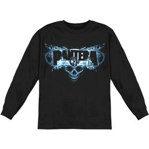 Pantera Blue Flaming CFH Skull Long Sleeve Front