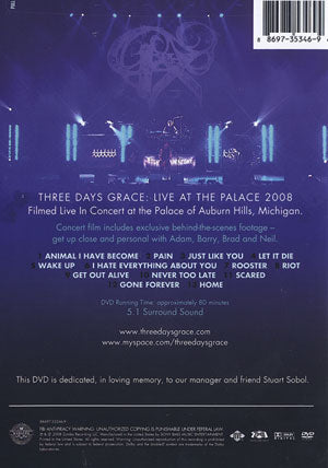 Three Days Grace DVD