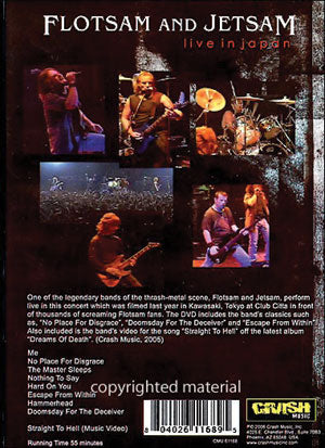 Flotsam And Jetsam DVD