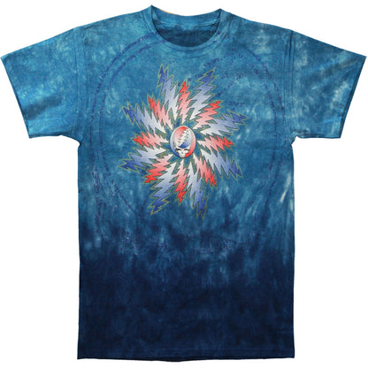 Grateful Dead All Over Steal Your Face Tie Dye T-shirt Front