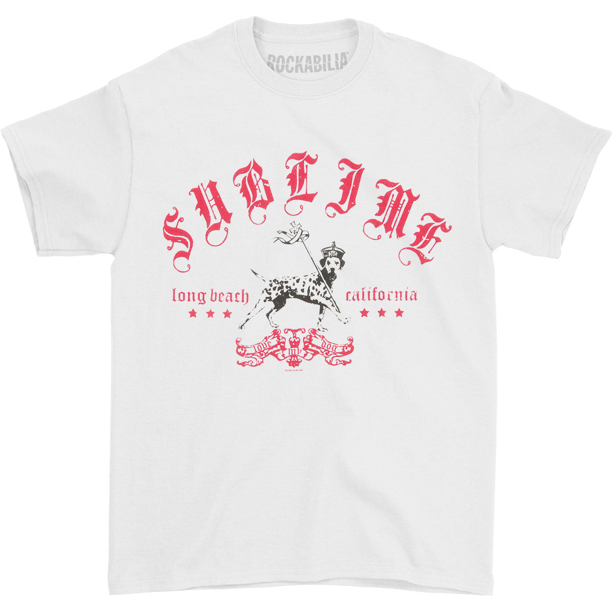 Lou Dog Red And White T-shirt
