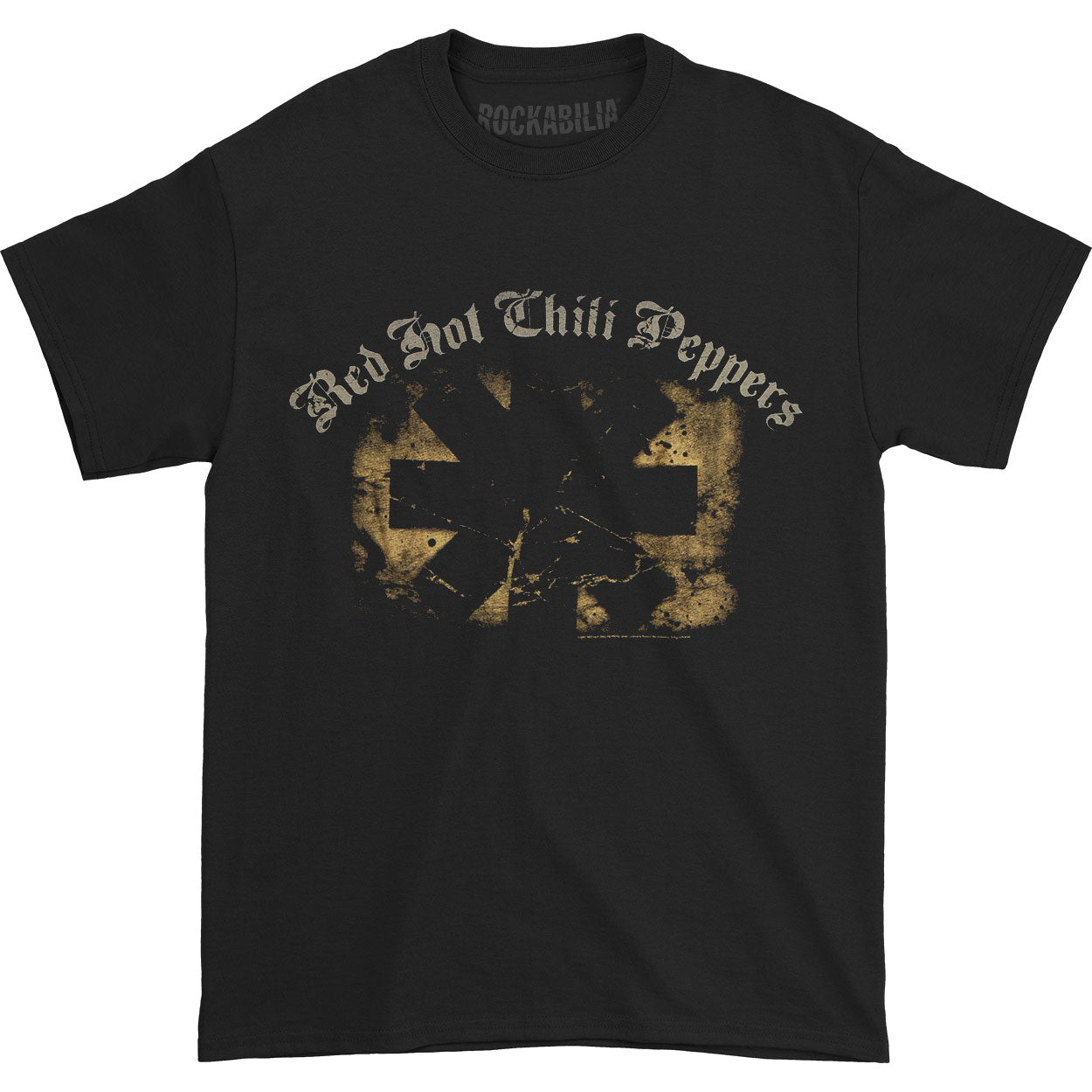 Red Hot Chili Peppers Textured Rectangle T-shirt Front