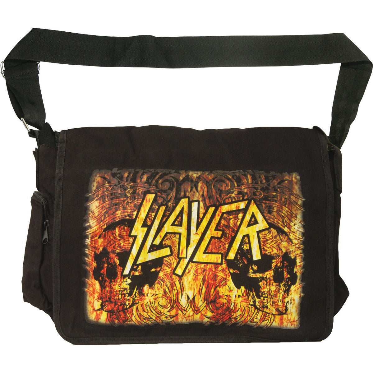Slayer Flames Messenger Bag Front
