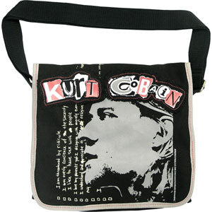 Cut Out Letters Kurt Cobain Logo Patches Messenger Bag