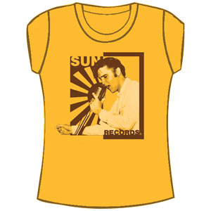 Elvis On The Mic Tissue Cap Sleeve Junior Top