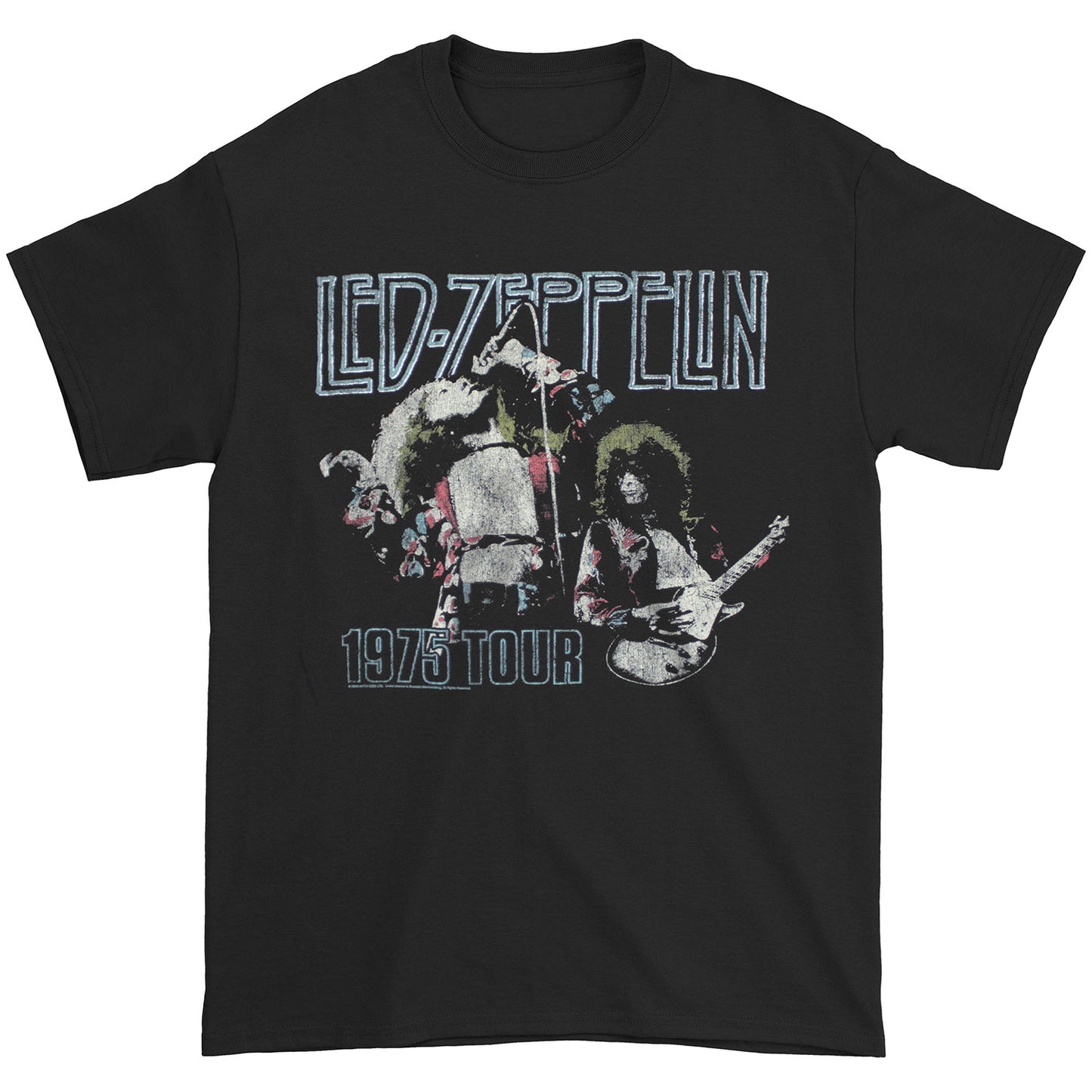 Led Zeppelin 1975 Tour T-shirt Front