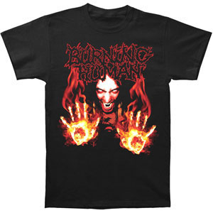 Burning Human Baptized In Fire T-shirt Front