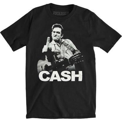 Johnny Cash The Bird Slim Fit T-shirt Front