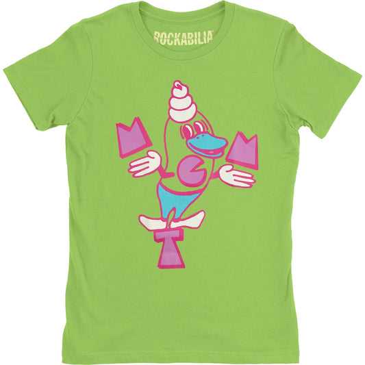 Girl's Green Soft Serve Junior Top