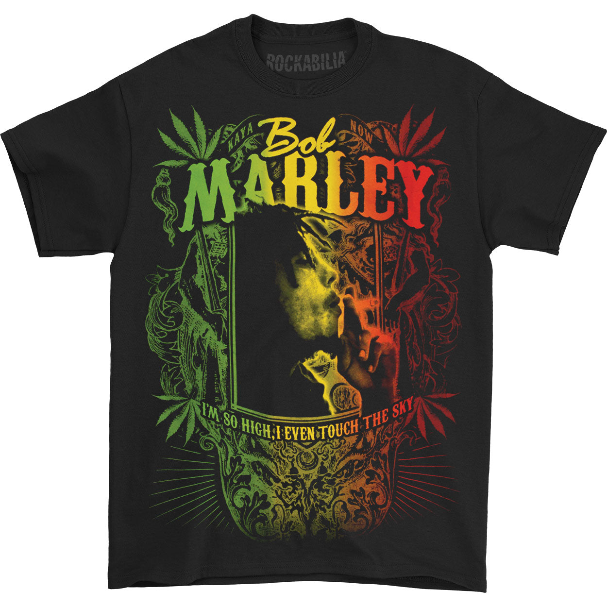 Bob Marley Kaya Now Jumbo T-shirt Front