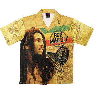 Bob Marley Vintage Bob & Lion Club Shirt Front