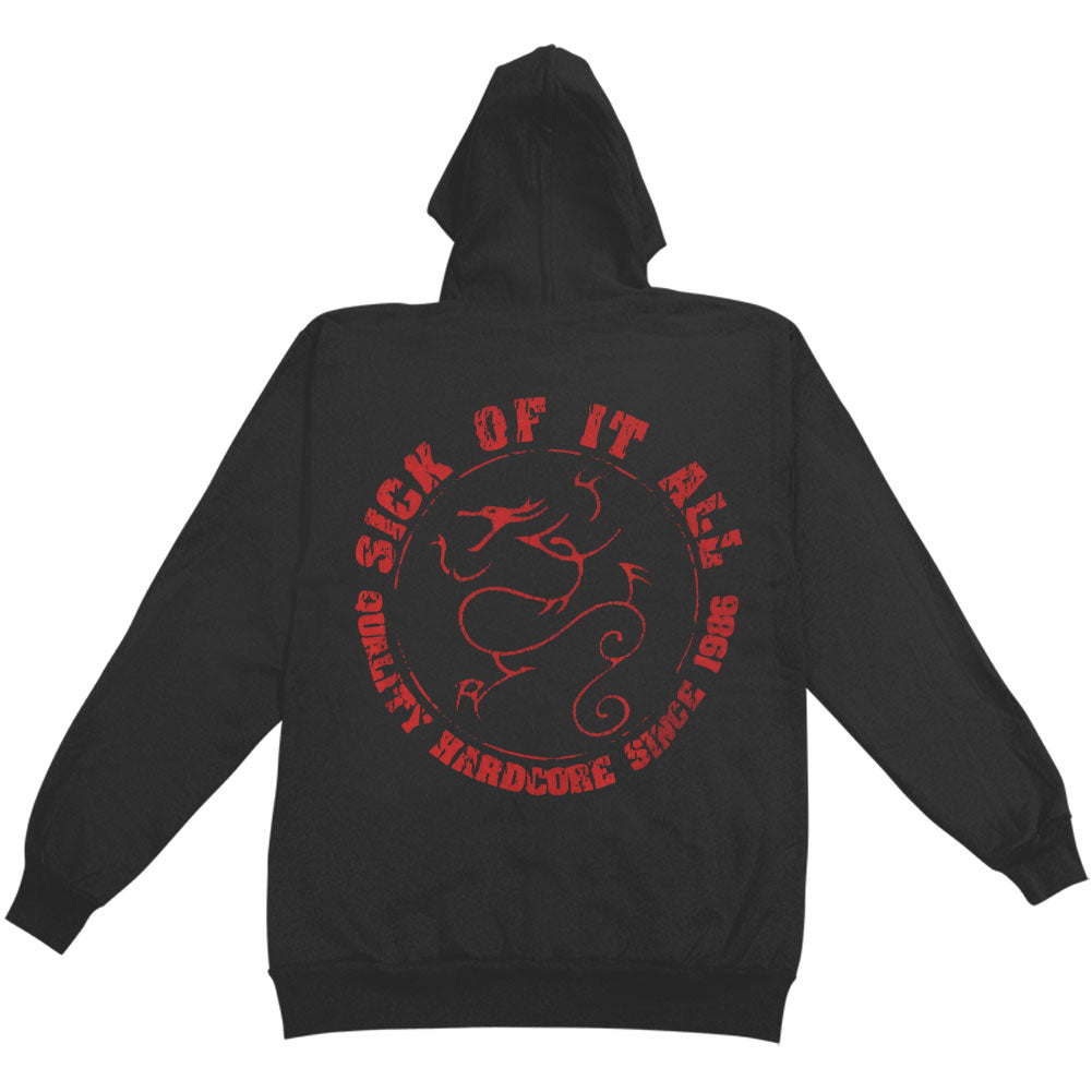 Sick Of It All Since '86 Hooded Sweatshirt Back