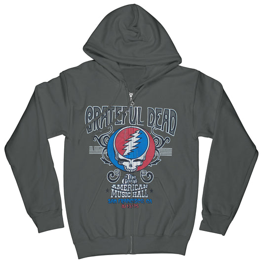 Amer Music Hall Zipper Zippered Hooded Sweatshirt