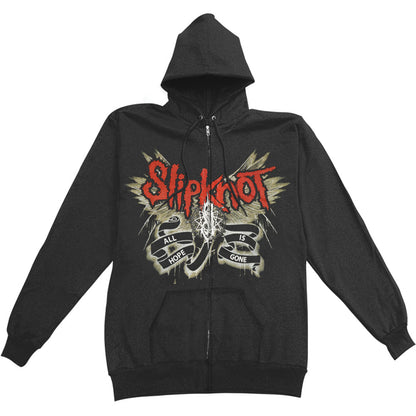 Zippered Hooded Sweatshirt