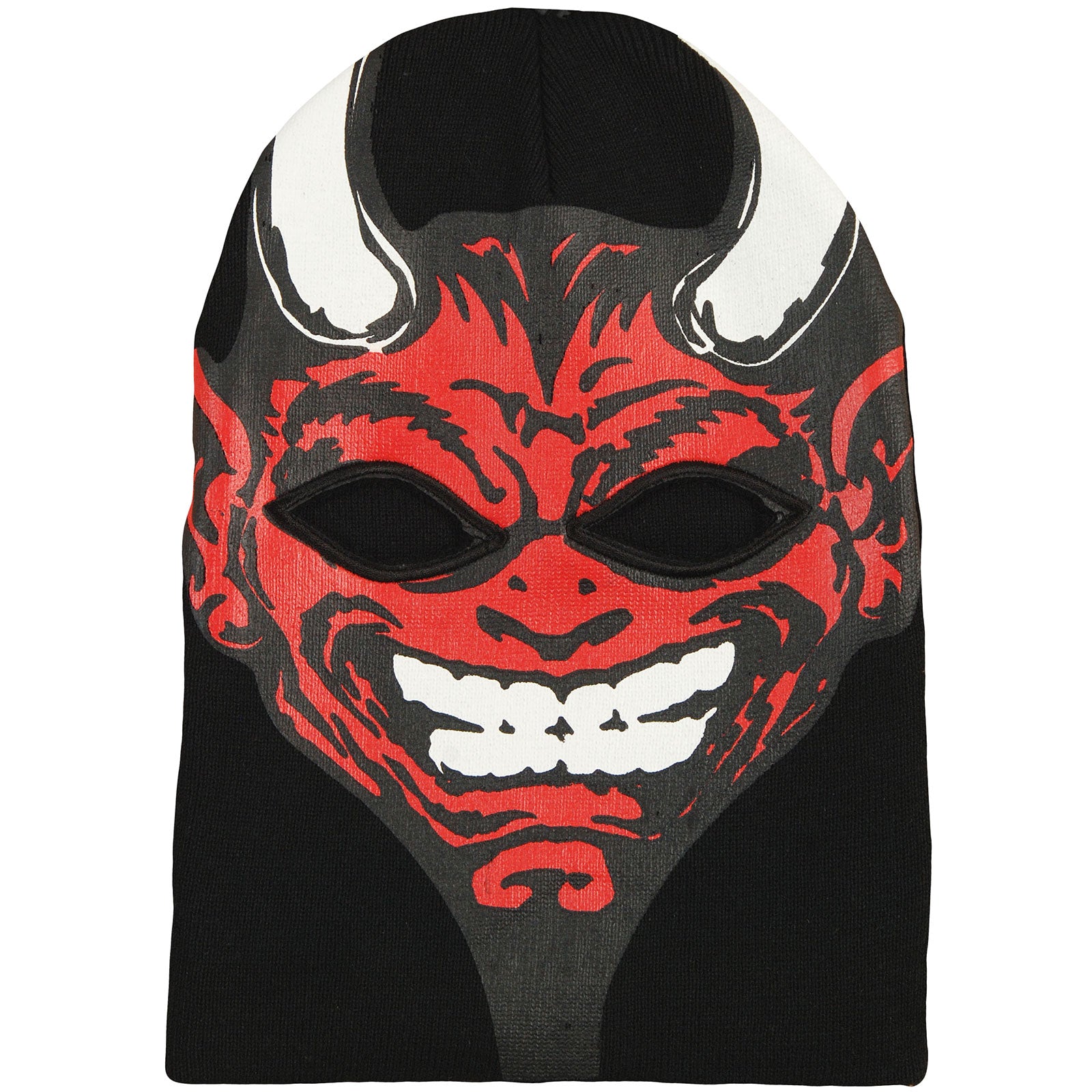 Rob Zombie Devil Ski Mask With Eyes Cut Out Beanie Front