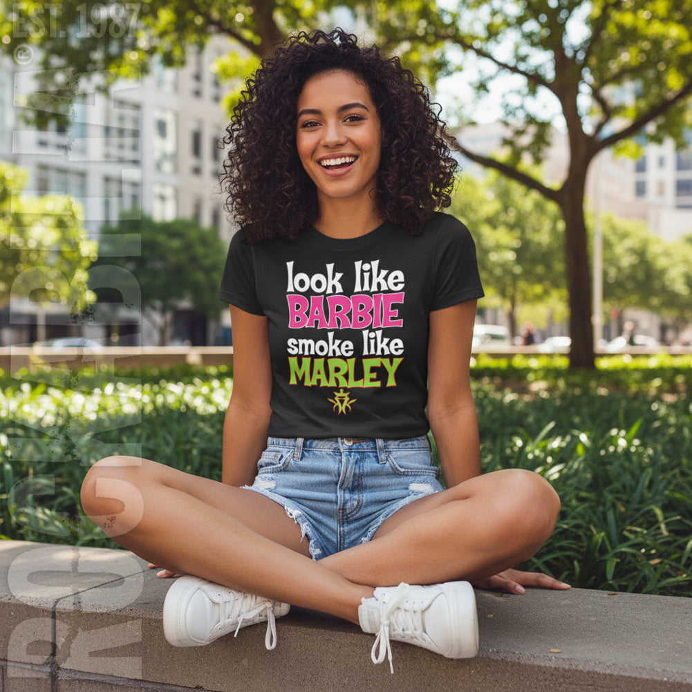 Smoke Like Marley - Ladies Soft Ladies Tee Junior Top