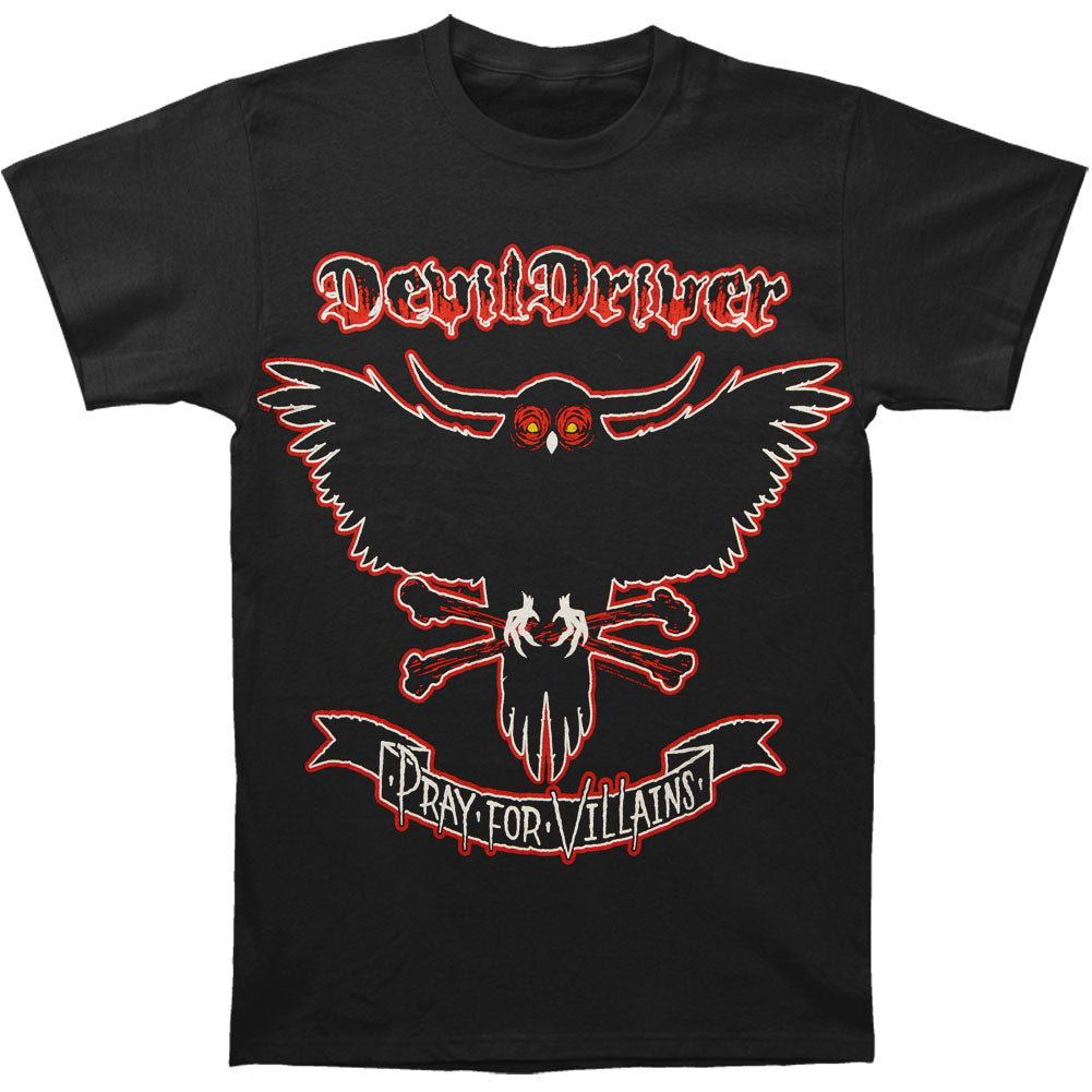 Devil Driver Pray For Villains Banner Logo T-shirt Front