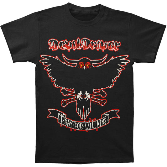 Devil Driver Pray For Villains Banner Logo T-shirt Front