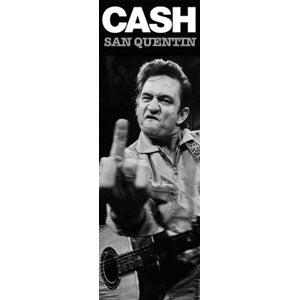 Johnny Cash Finger Door Poster Front