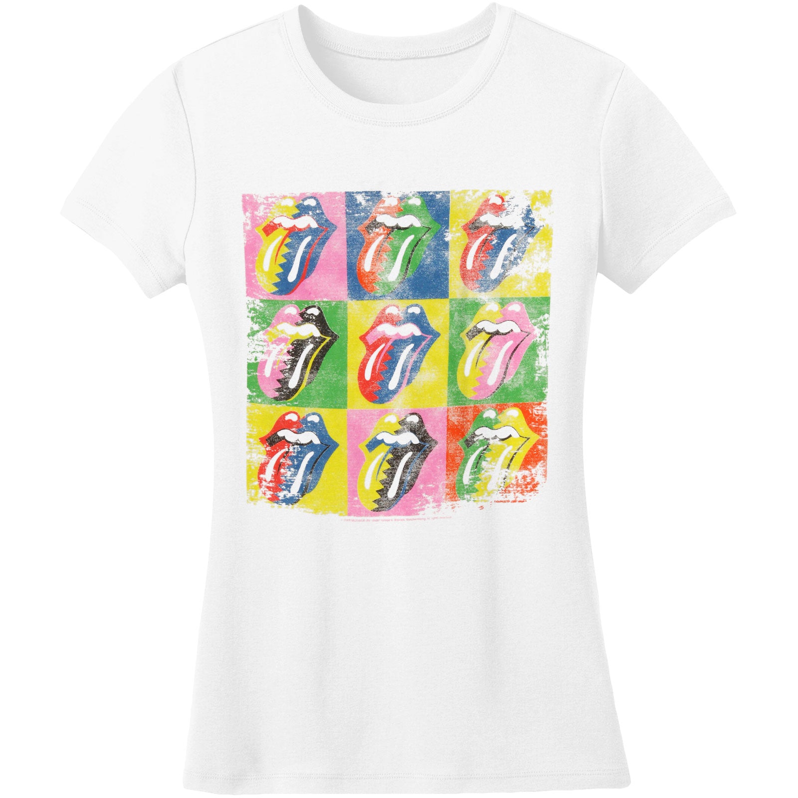 Rolling Stones Warhol Tongue Junior Top Front