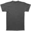 Grey Distressed Logo Slim Fit T-shirt