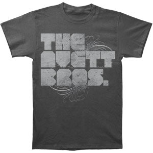 Avett Brothers Grey Distressed Logo Slim Fit T-shirt Front