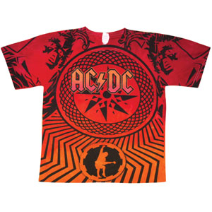 AC/DC Stadium Tour Tie Dye T-shirt Front